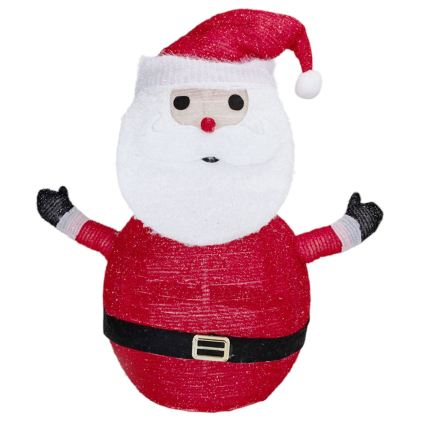 Aigostar - LED Ziemassvētku āra dekorācija 50xLED/3xAA 0,7m IP44 auksta Santa Claus