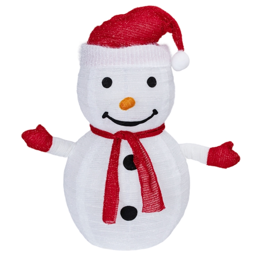 Aigostar - LED Ziemassvētku āra dekorācija 50xLED/3xAA 0,7m IP44 sniegavīrs + tālvadība