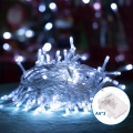 Aigostar - LED Ziemassvētku āra virtene 100xLED/8 funkcijas 10,3m IP44 vēsi balts