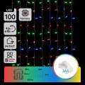 Aigostar - LED Ziemassvētku āra virtene 100xLED/8 funkcijas 3xAA 4x1m IP44 daudzkrāsaina