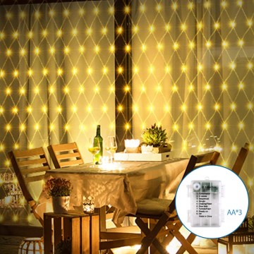 Aigostar - LED Ziemassvētku āra virtene 100xLED/8 funkcijas 4,5x1,5m IP44 silti balta
