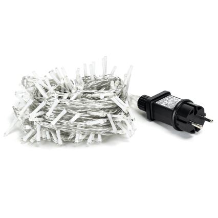 Aigostar - LED Ziemassvētku āra virtene 150xLED/8 funkcijas 18m IP44 silti balta