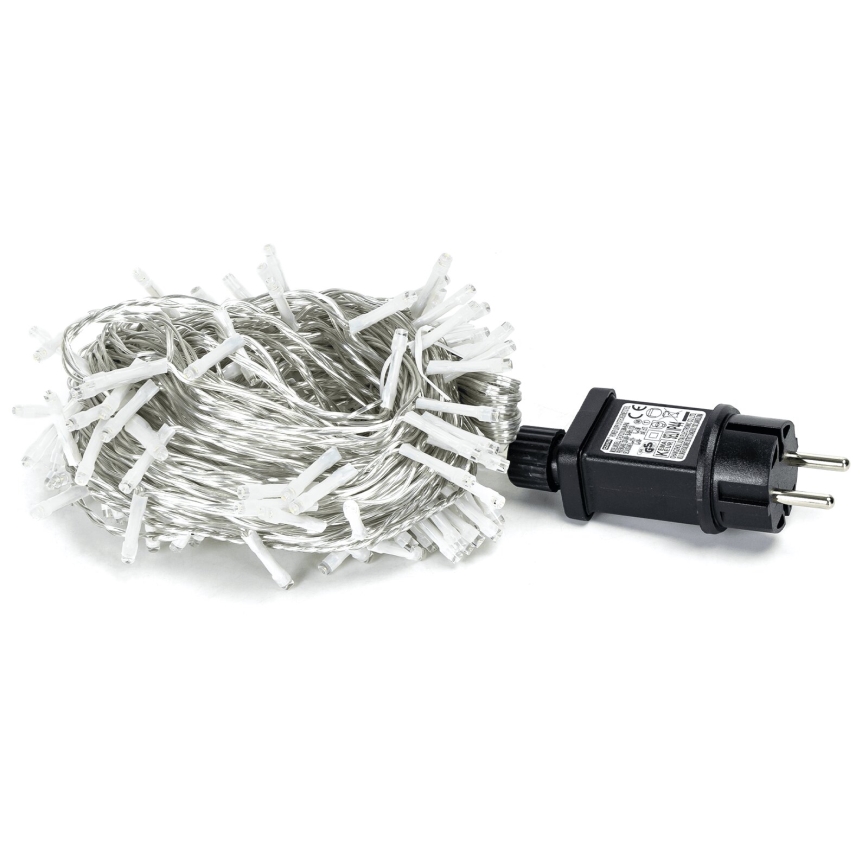 Aigostar - LED Ziemassvētku āra virtene 150xLED/8 funkcijas 18m IP44 vēsi balts