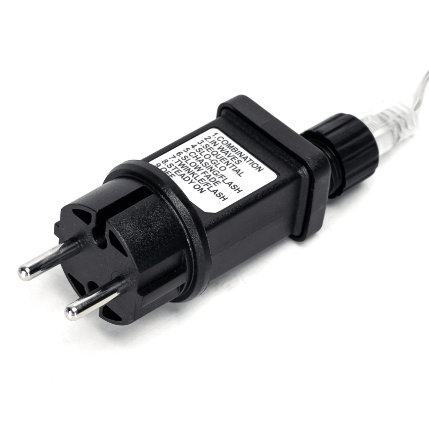 Aigostar - LED Ziemassvētku āra virtene 150xLED/8 funkcijas 18m IP44 vēsi balts