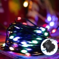 Aigostar -LED Ziemassvētku āra virtene 150xLED/8 funkcijas 3xAA 15,3m IP44 daudzkrāsaina