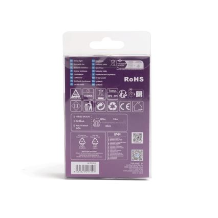 Aigostar - LED Ziemassvētku āra virtene 150xLED/8 funkcijas/3xAA 15,3m IP44 daudzkrāsaina