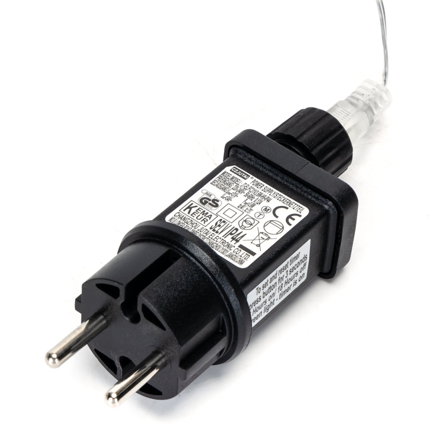Aigostar - LED Ziemassvētku āra virtene 200xLED/8 funkcijas 23m IP44 silti balta