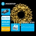 Aigostar - LED Ziemassvētku āra virtene 200xLED/8 funkcijas 8m IP44 silti balta