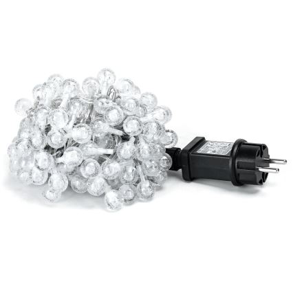 Aigostar - LED Ziemassvētku āra virtene 50xLED/8 funkcijas 8m IP44 vēsi balts