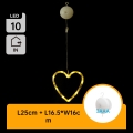 Aigostar - LED Ziemassvētku dekorācija 10xLED/3xAAA sirds 16 cm