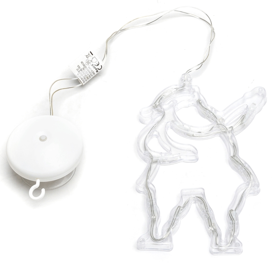 Aigostar - LED Ziemassvētku dekorācija 10xLED/3xAAA Ziemassvētku vecītis 20 cm