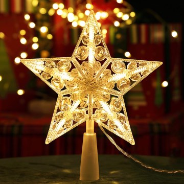 Aigostar - LED Ziemassvētku dekors 16xLED/3xAA silti balta zvaigzne