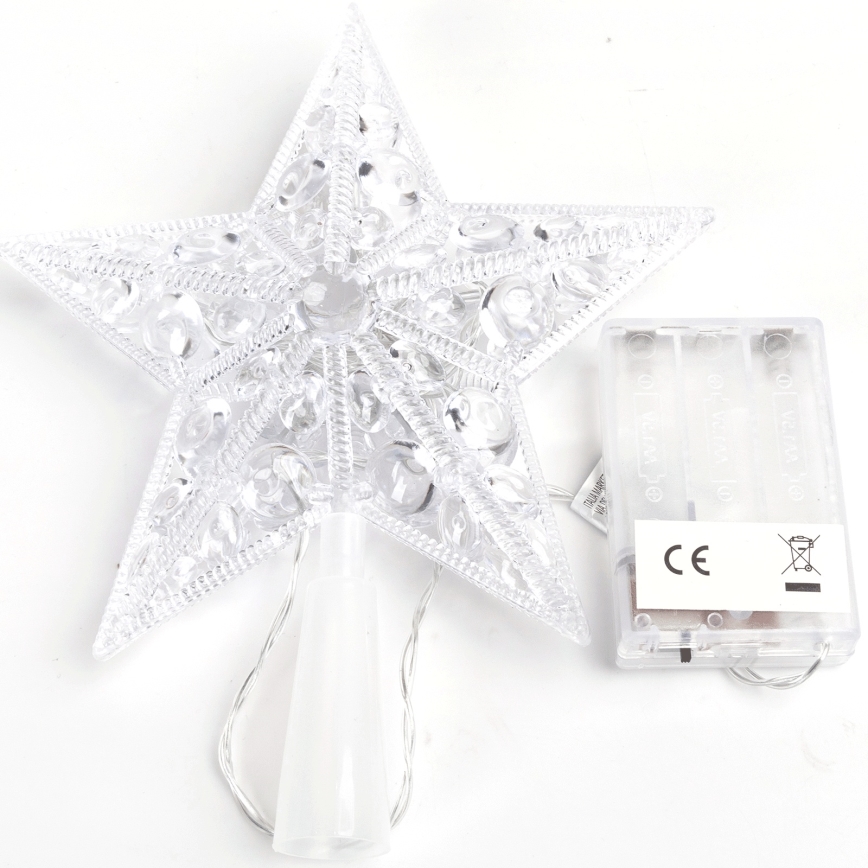 Aigostar - LED Ziemassvētku dekors 16xLED/3xAA silti balta zvaigzne
