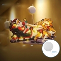 Aigostar - LED Ziemassvētku dekors LED/3xAAA Santa ar ziemeļbriežiem 13,4 cm