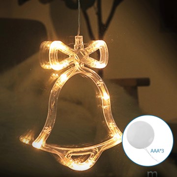 Aigostar - LED Ziemassvētku rotājums LED/3xAAA bell 18cm