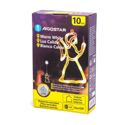 Aigostar - LED Ziemassvētku rotājums LED/3xAAA enģelis 21cm