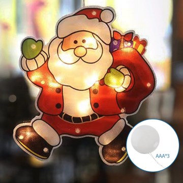 Aigostar - LED Ziemassvētku rotājums LED/3xAAA Santa 20cm