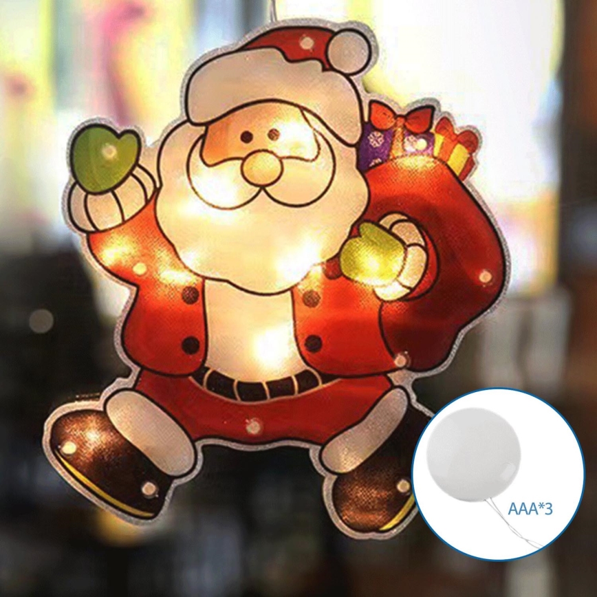 Aigostar - LED Ziemassvētku rotājums LED/3xAAA Santa 20cm