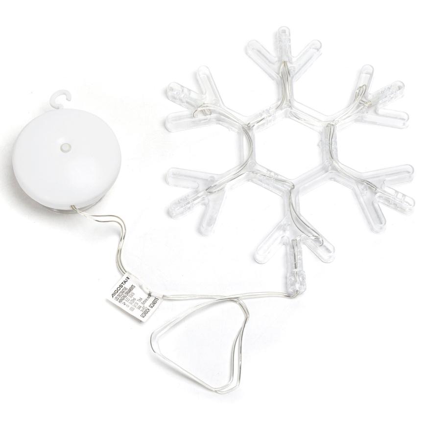 Aigostar - LED Ziemassvētku rotājums LED/3xAAA silti balta sniegpārsliņa 19cm