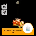 Aigostar - LED Ziemassvētku rotājums LED/3xAAA Ziemassvētku lidmašīna 17cm