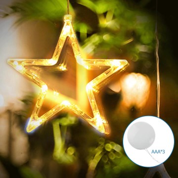 Aigostar - LED Ziemassvētku rotājums LED/3xAAA zvaigzne 19cm