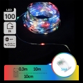 Aigostar - LED Ziemassvētku virtene 100xLED/3xAA 10,3 m daudzkrāsaina