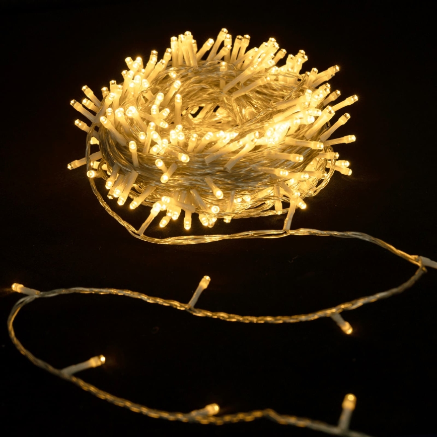 Aigostar - LED Ziemassvētku virtene 100xLED/3xAA 10,3m siltā balta