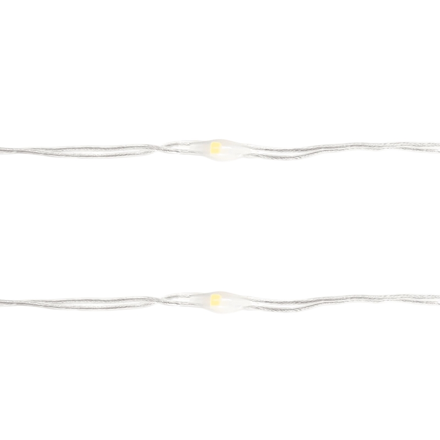 Aigostar - LED Ziemassvētku virtene 100xLED/3xAA 10,3m silti balta