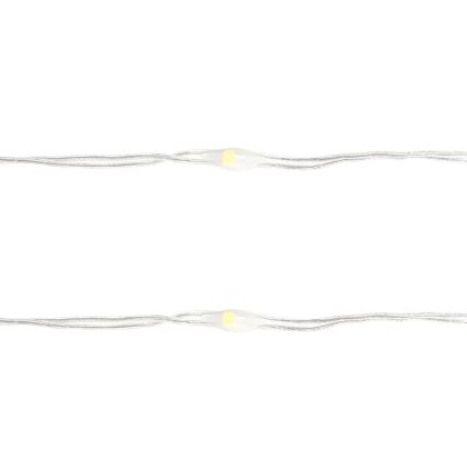 Aigostar - LED Ziemassvētku virtene 100xLED/3xAA 10,3m vēsi balts