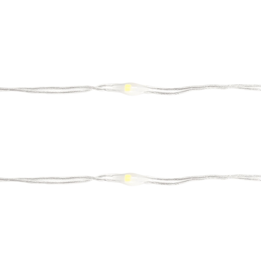 Aigostar - LED Ziemassvētku virtene 100xLED/3xAA 10,3m vēsi balts