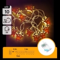 Aigostar - LED Ziemassvētku virtene 10xLED/3xAA 1,5m silti balta ziemeļbriedis