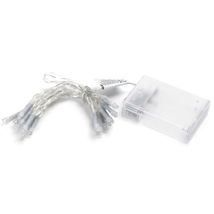 Aigostar - LED Ziemassvētku virtene 20xLED/3xAA 2,3 m siltā balta