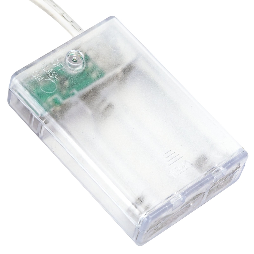 Aigostar - LED Ziemassvētku virtene 20xLED/3xAA 2,3 m siltā balta