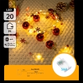 Aigostar - LED Ziemassvētku virtene 20xLED/3xAA 2 m silti balta