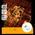 Aigostar - LED Ziemassvētku virtene 20xLED/3xAA 2m silta balta