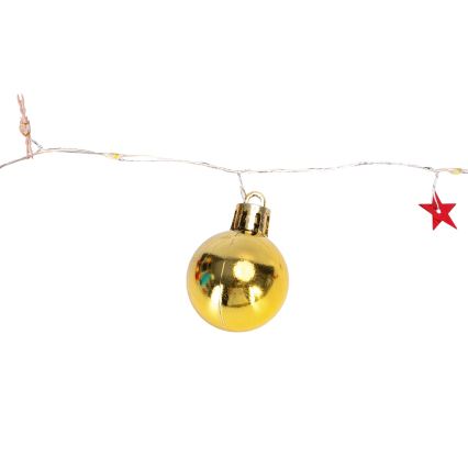 Aigostar - LED Ziemassvētku virtene 20xLED/3xAA 2m silta balta