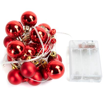 Aigostar - LED Ziemassvētku virtene 20xLED/3xAA 2m silti balta