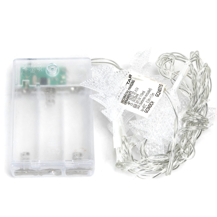 Aigostar - LED Ziemassvētku virtene 20xLED/3xAA 3,3m eglītes