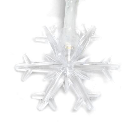 Aigostar - LED Ziemassvētku virtene 20xLED/3xAA 3,3m sniegpārslas