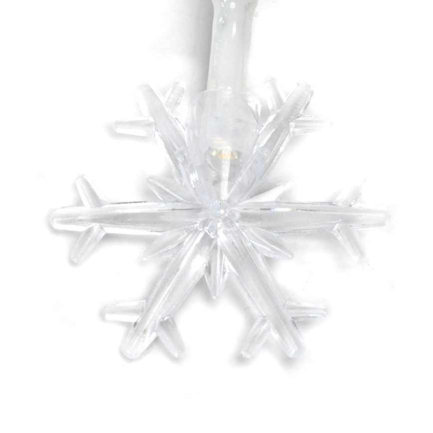 Aigostar - LED Ziemassvētku virtene 20xLED/3xAA 3,3m sniegpārslas