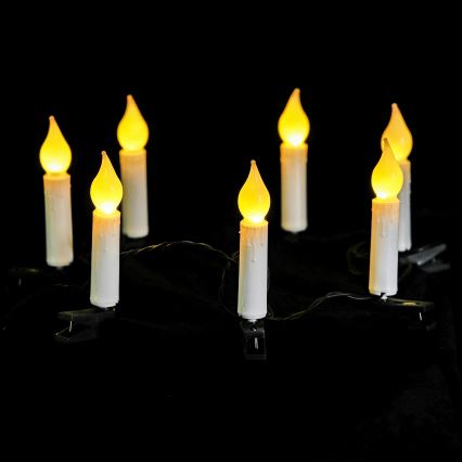 Aigostar - LED Ziemassvētku virtene, 25 LED, darbināma ar 3×AA, 5 m, silti balta