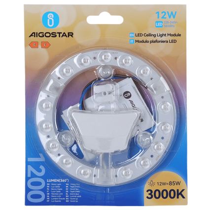 Aigostar - Magnētiskais LED modulis LED/12W/230V 3000K