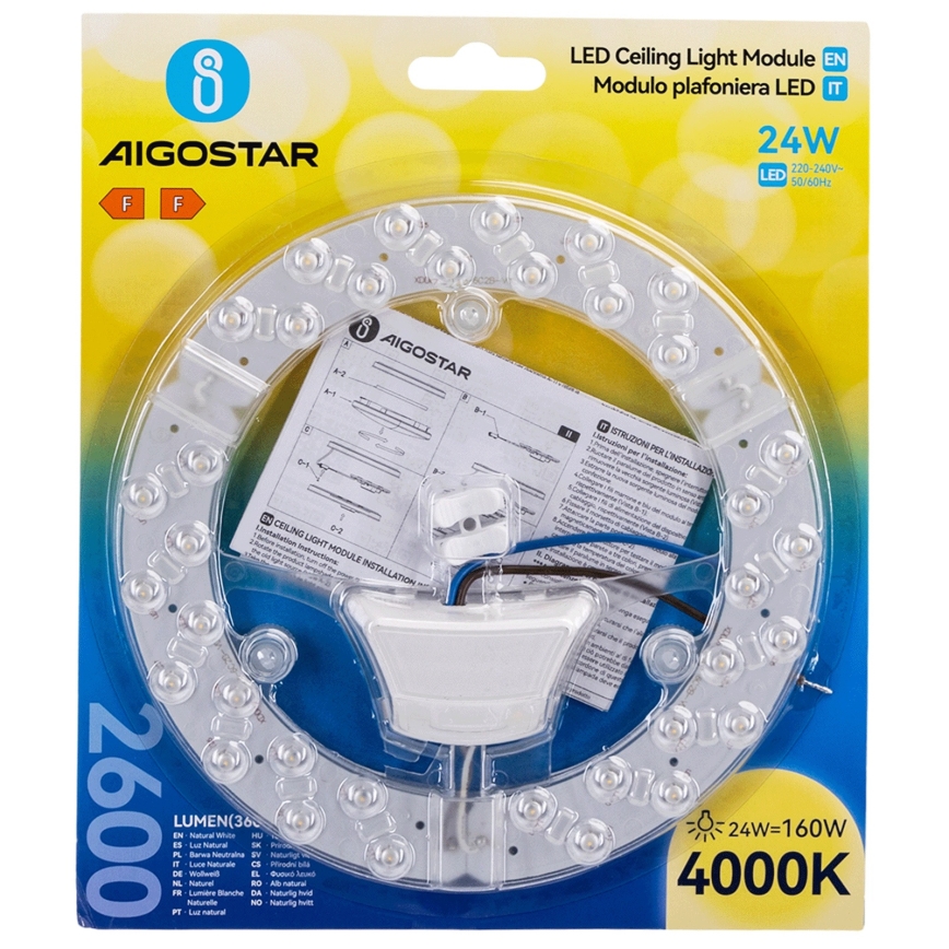 Aigostar - Magnētiskais LED modulis LED/24W/230V 4000K