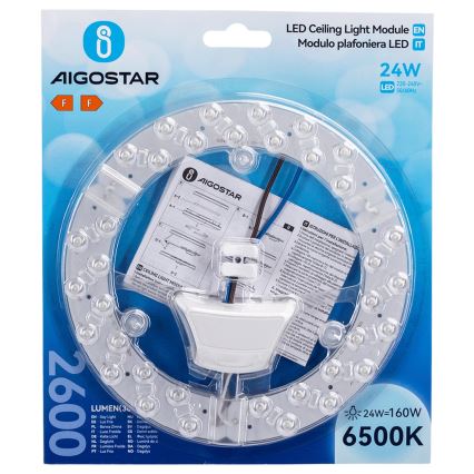 Aigostar - Magnētiskais LED modulis LED/24W/230V 6500K