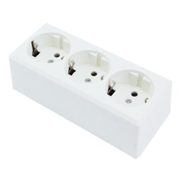 Aigostar - Mājas kontaktligzda 3Z SCHUKO 250/16A