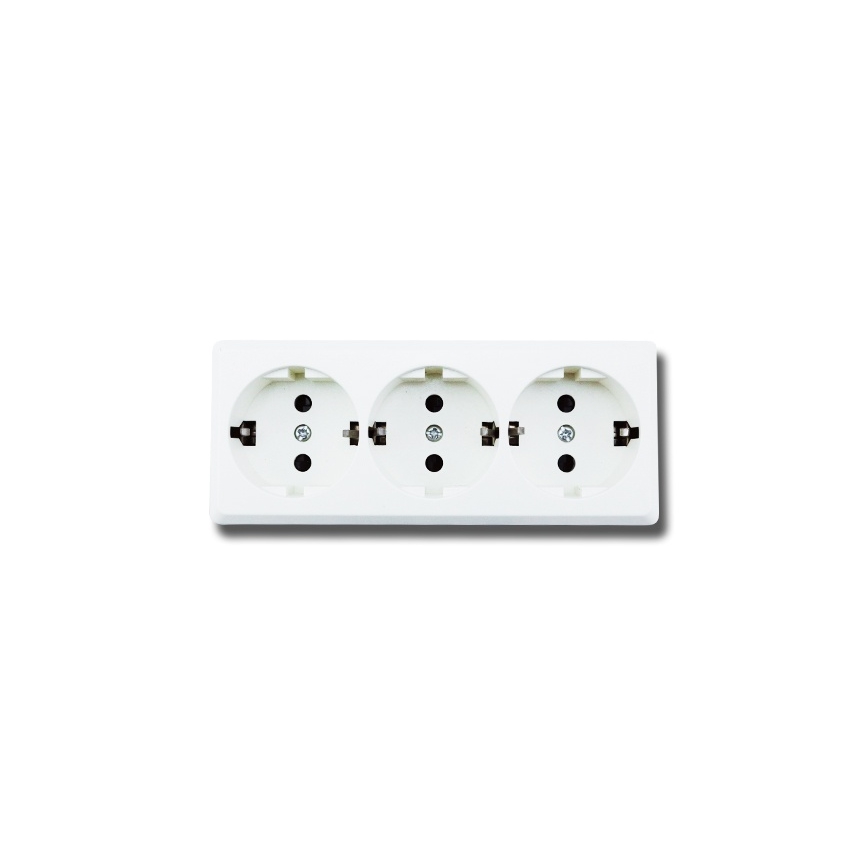 Aigostar - Mājas kontaktligzda 3Z SCHUKO 250/16A