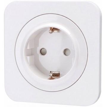 Aigostar - Mājas kontaktligzda ar rāmi SCHUKO 250V/16A balta