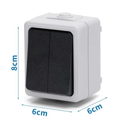 Aigostar - Mājas sērijas slēdzis 250V/10A IP54