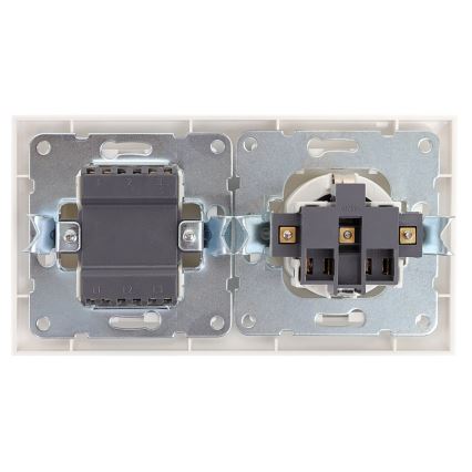 Aigostar - Mājas slēdzis ar kontaktligzdu 1x16A/250V
