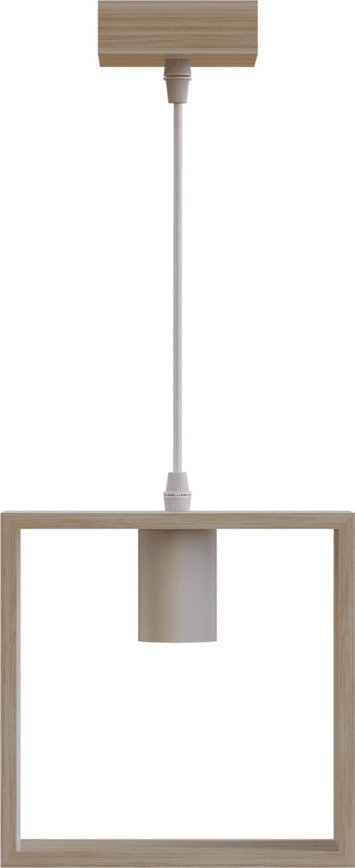 Aigostar - Pakaramā lustra ar trosi 1xE27/60W/230V bēša